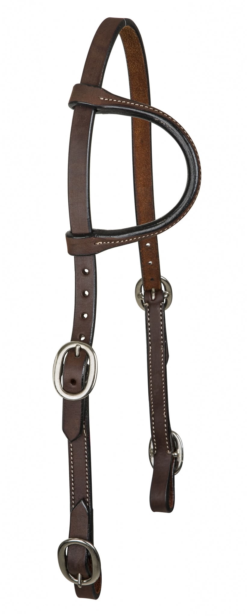 Tabelo Single Ear Headstall Buckle Ends - Dark Oil - Horse