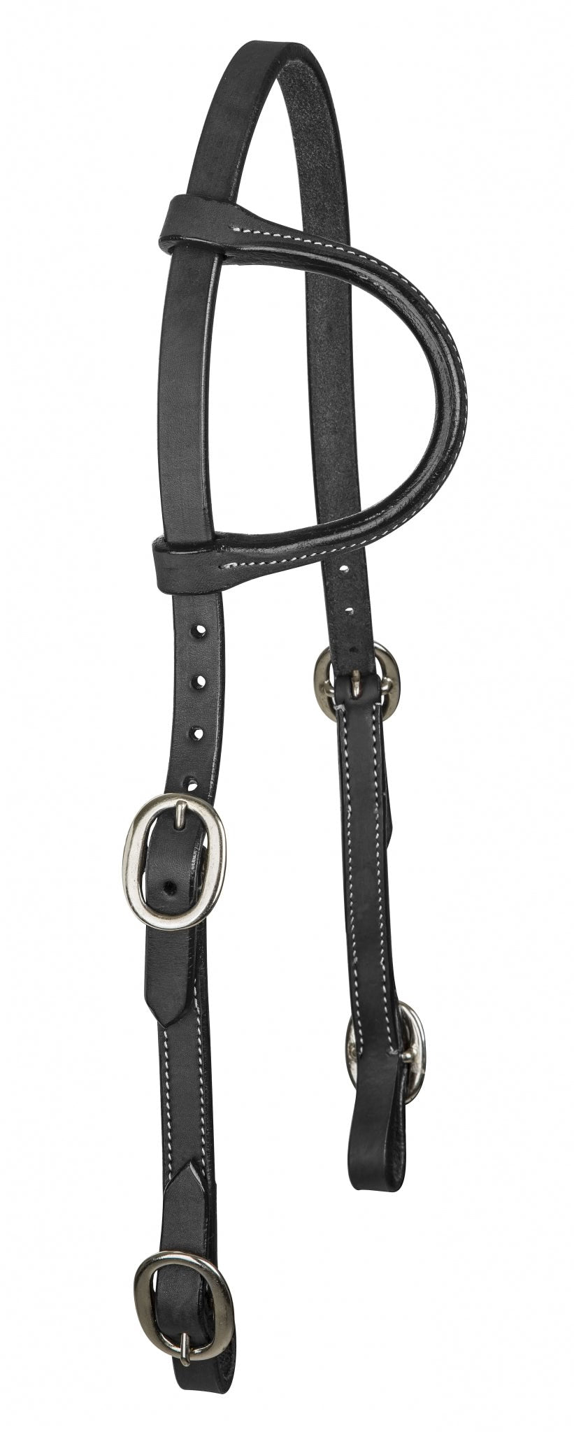 Tabelo Single Ear Headstall Buckle Ends - Black - Horse