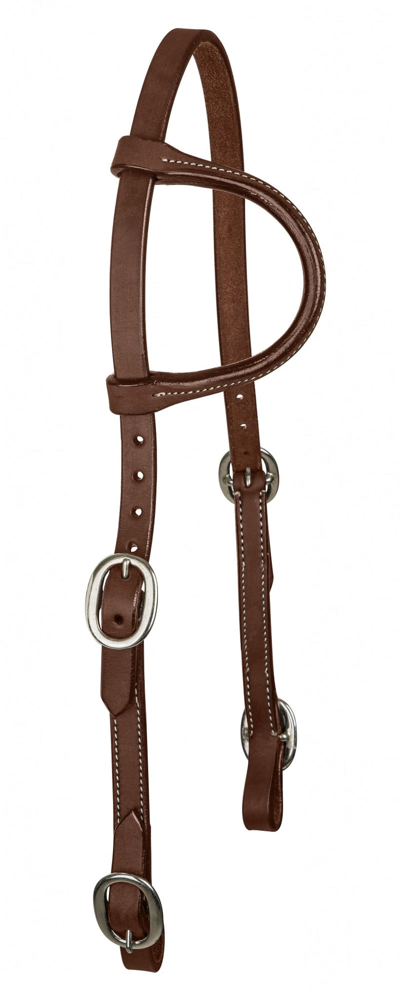 Tabelo Single Ear Headstall Buckle Ends - Medium Oil - Horse