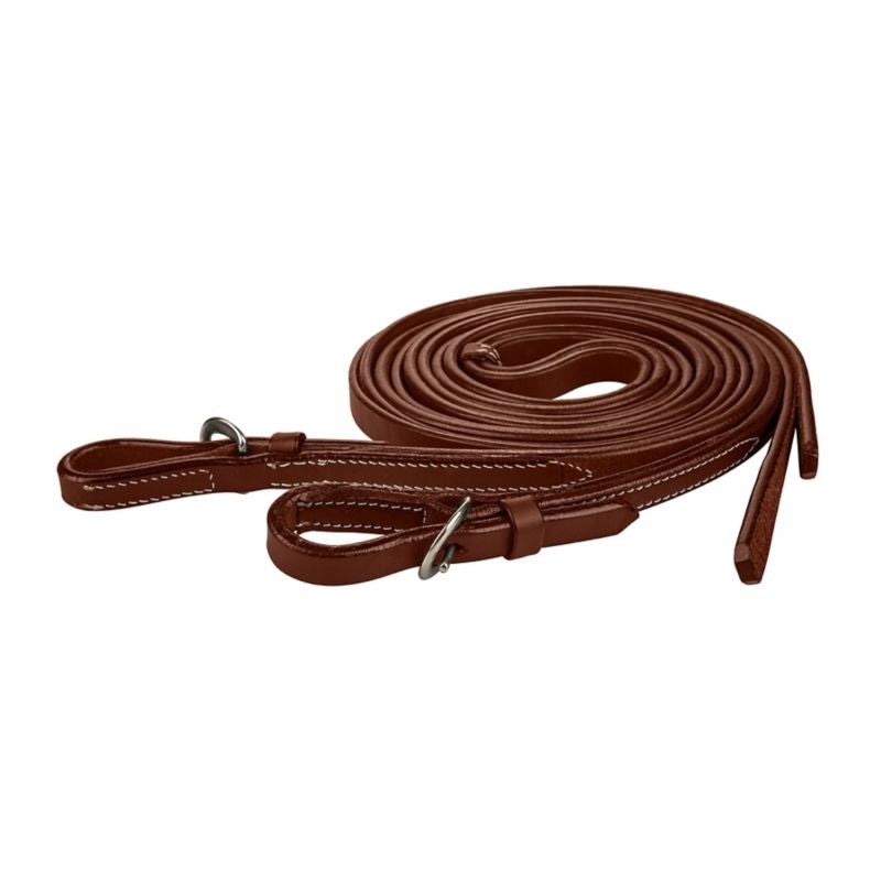 Tabelo Split Reins Buckle Ends - Medium Oil - 7.5
