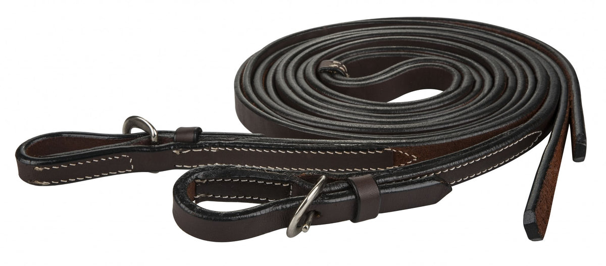 Tabelo Split Reins Buckle Ends - Dark Oil - 7.5