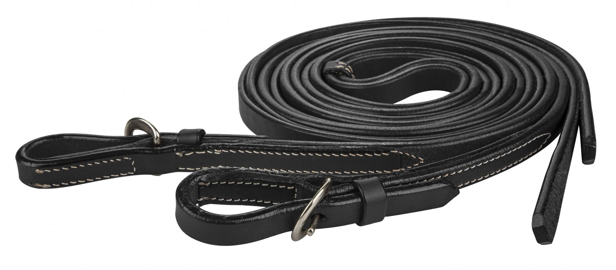 Tabelo Split Reins Buckle Ends - Black - 7.5