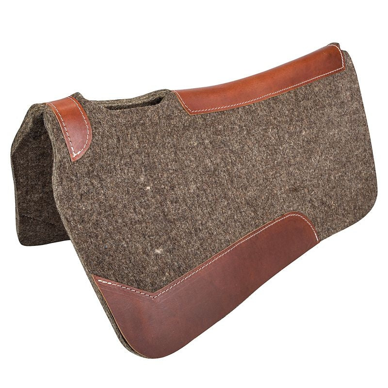 Tabelo Contour Wool Felt Saddle Pad - Grey - 30" x 30" x 1/2"