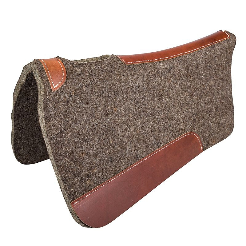 Tabelo Contour Wool Felt Saddle Pad Grey - Grey - 30" x 30" x