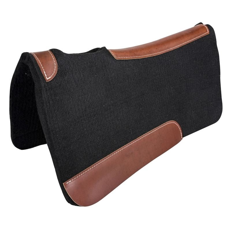 Tabelo Synthetic Wool Contour Pad Black - Black - 30" x 30" x 1"