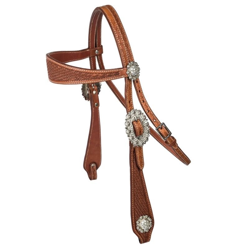 Tabelo Browband Headstall Chestnut - Chestnut - Horse