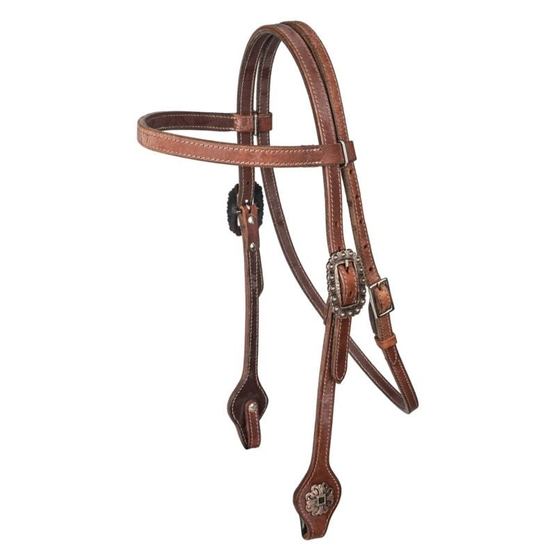 Tabelo Browband Headstall Brown - Harness - Horse