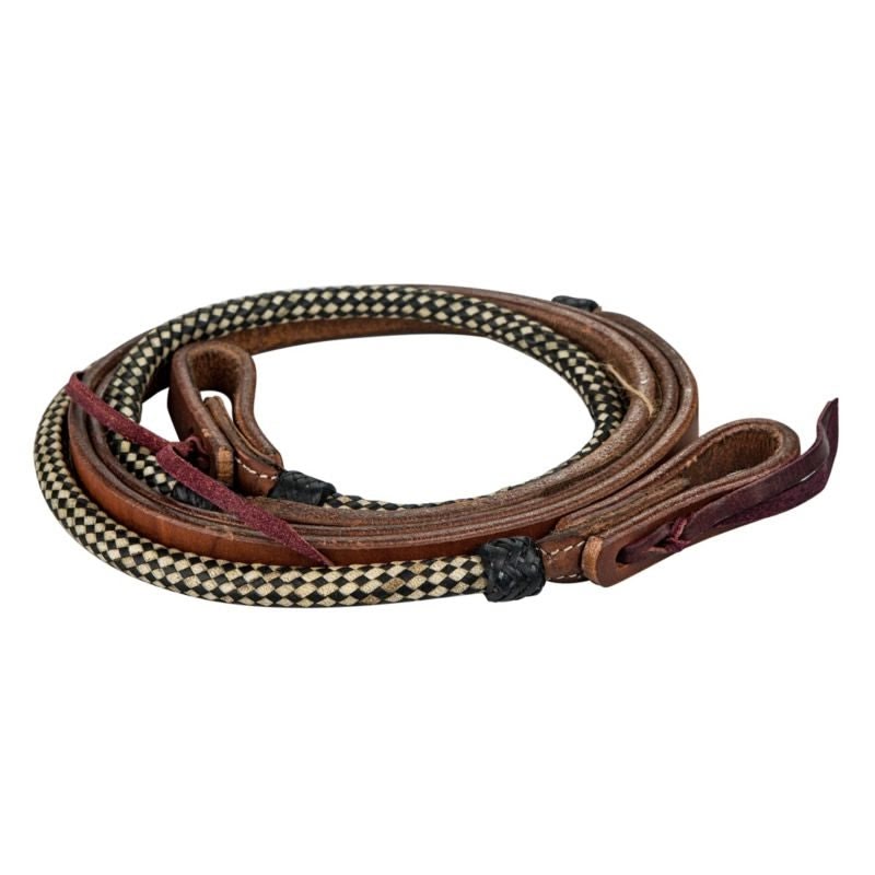 Tabelo Contest Reins with Water Ties 5/8x75ft - Harness - 5/8" x 75