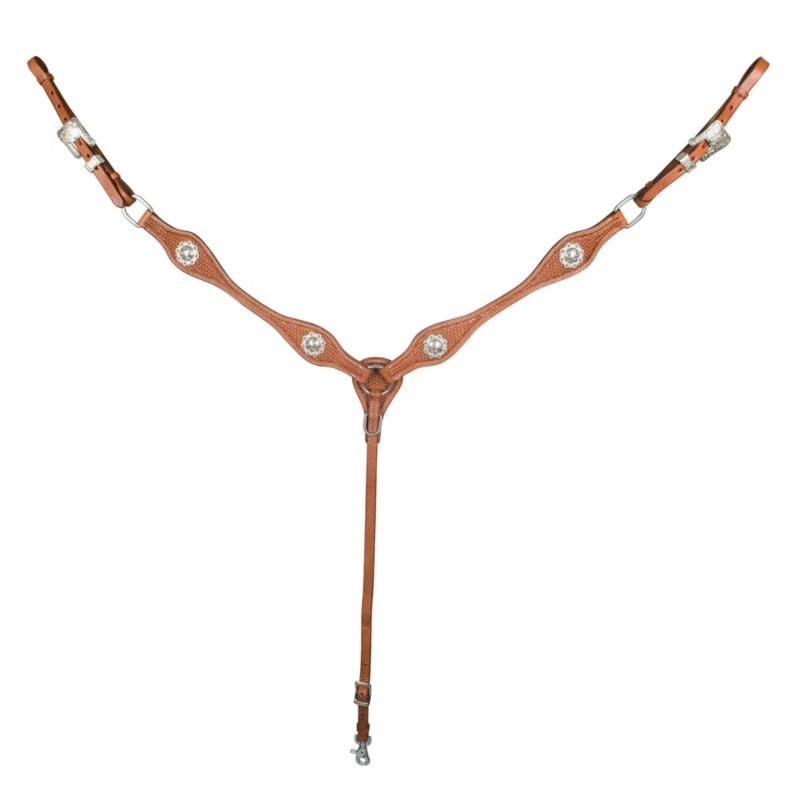 Tabelo Breast Collar Chestnut - Chestnut - Horse