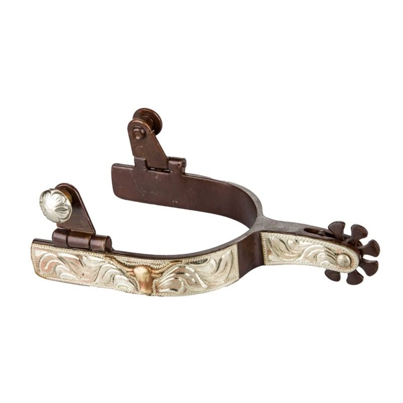 Tabelo Longhorn Mens Antique Show Spurs 5 - Antiqued - Mens