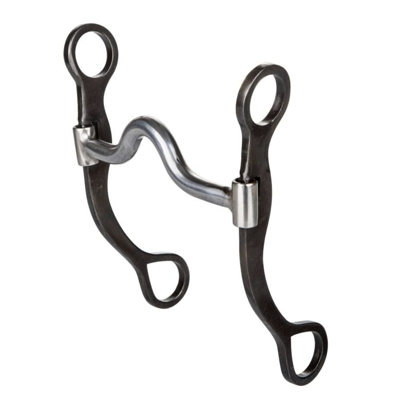 Tabelo Plain Cheeks Medium Port Bit 5 - Light Black - 5"