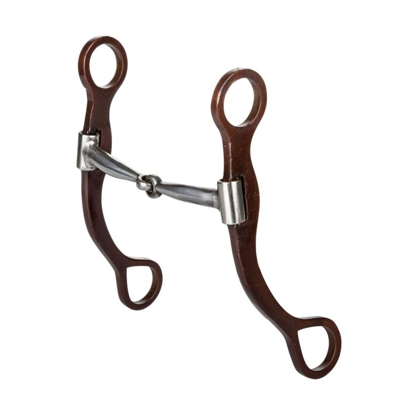 Tabelo Antique Plain Cheeks Curb Bit 4.625 - Antique - 4 5/8"