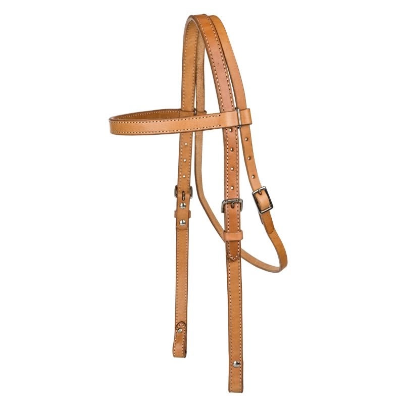 Tabelo Browband Headstall - Light Oil - Horse