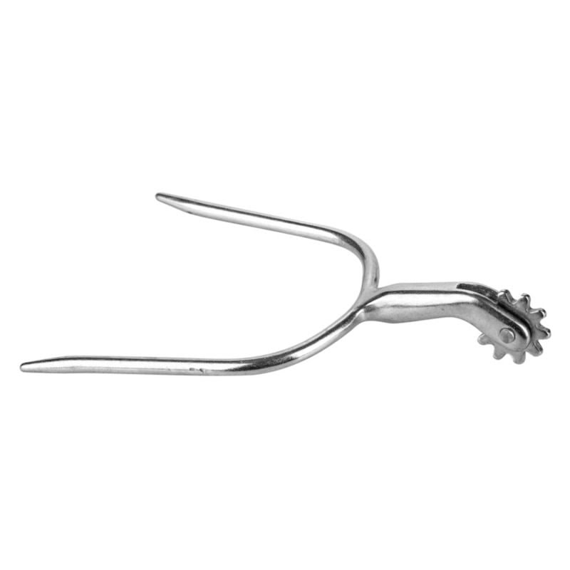 Tabelo Chrome Quick-On Spurs with Rowel - Grey - Mens