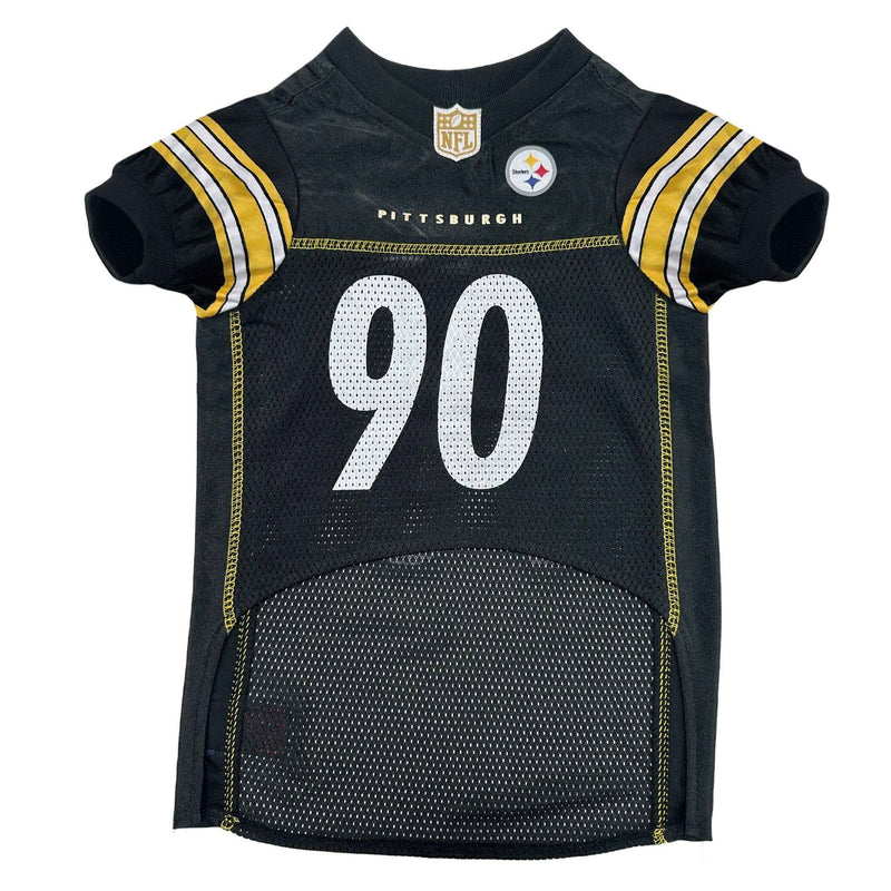 NFL Pittsburgh Steelers T.J. Watt Striped Mesh Pet Jersey