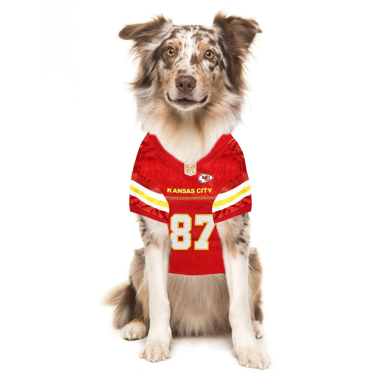 Travis Kelce Kansas City Chiefs Mesh NFL Jerseys by Pets First