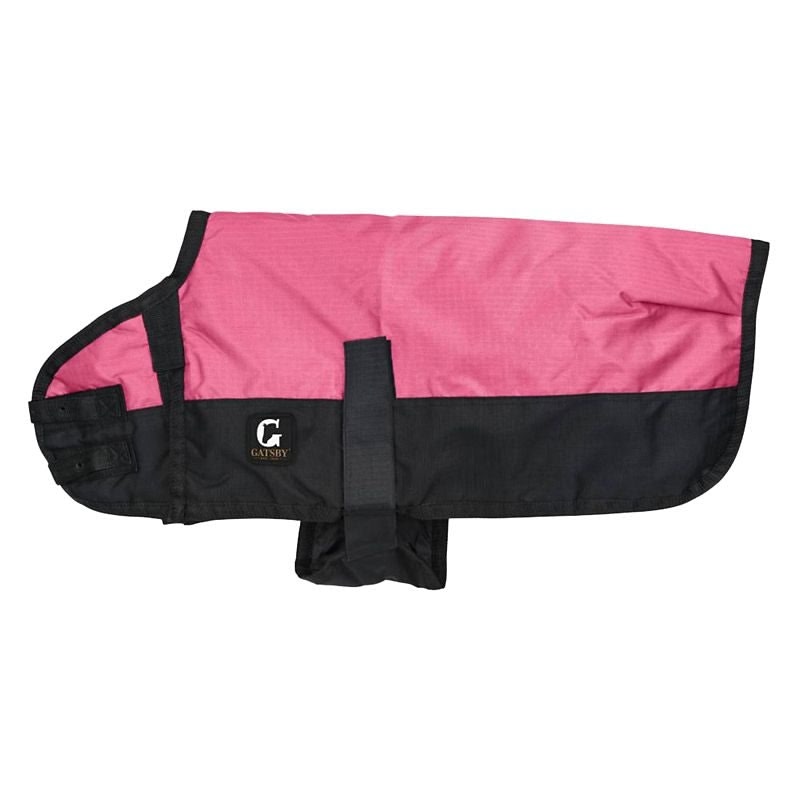 Gatsby 600D Ripstop 200gram MW Waterproof Dog Coat - Black / Black - X-Small