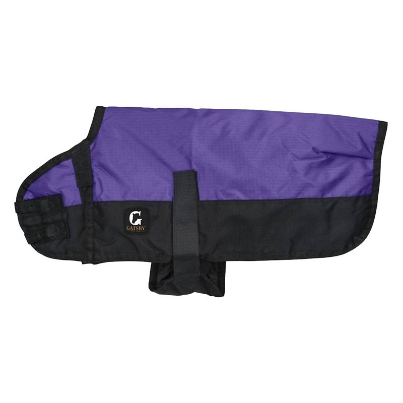 Gatsby 600D Ripstop 200gram MW Waterproof Dog Coat - Black / Black - XX-Large