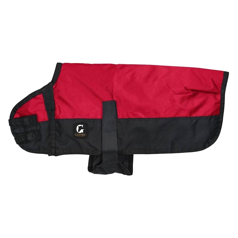 Gatsby 600D Ripstop 200gram MW Waterproof Dog Coat - Bright Orange / Black - Medium