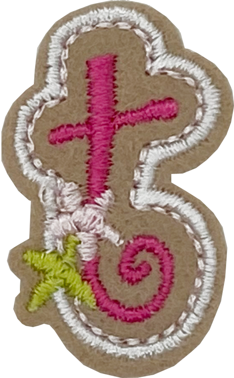 Curly Pink T - Patch