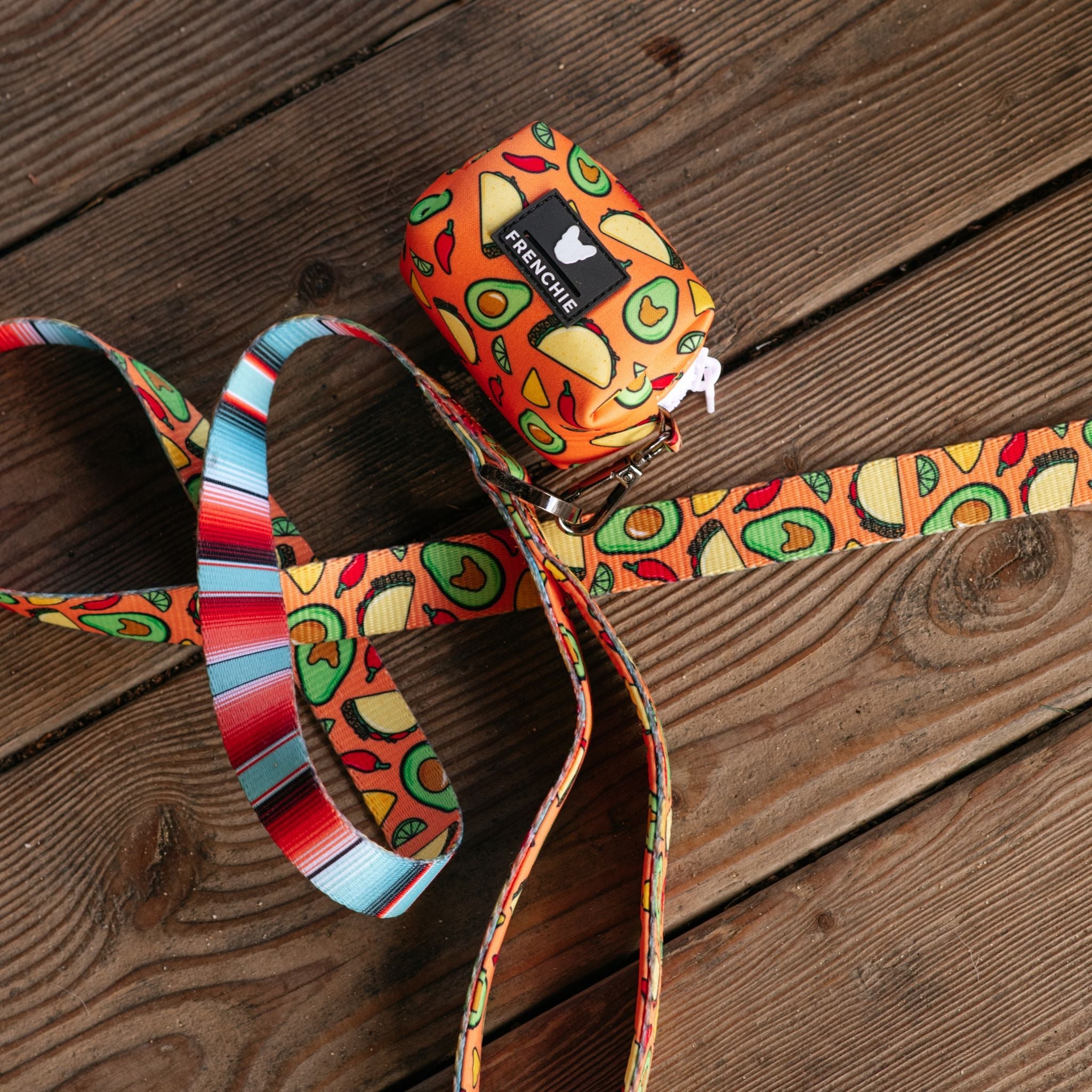 Frenchie Poo Bag Holder - Taco Tuesday (Orange)