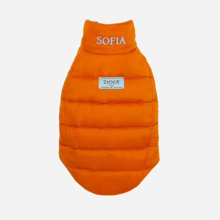 Tailored Pet Down Jacket in Paisely Cashmere Reversible