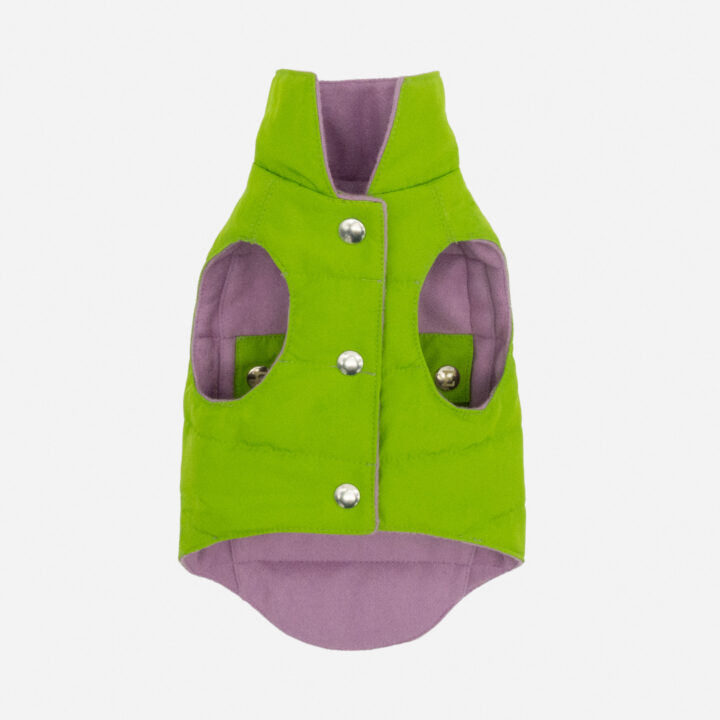 Tailored Pet Down Jacket in Pink Cashmere Reversible