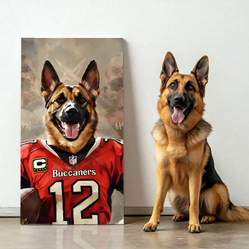 Paws and Play Football Edition Texture Portrait