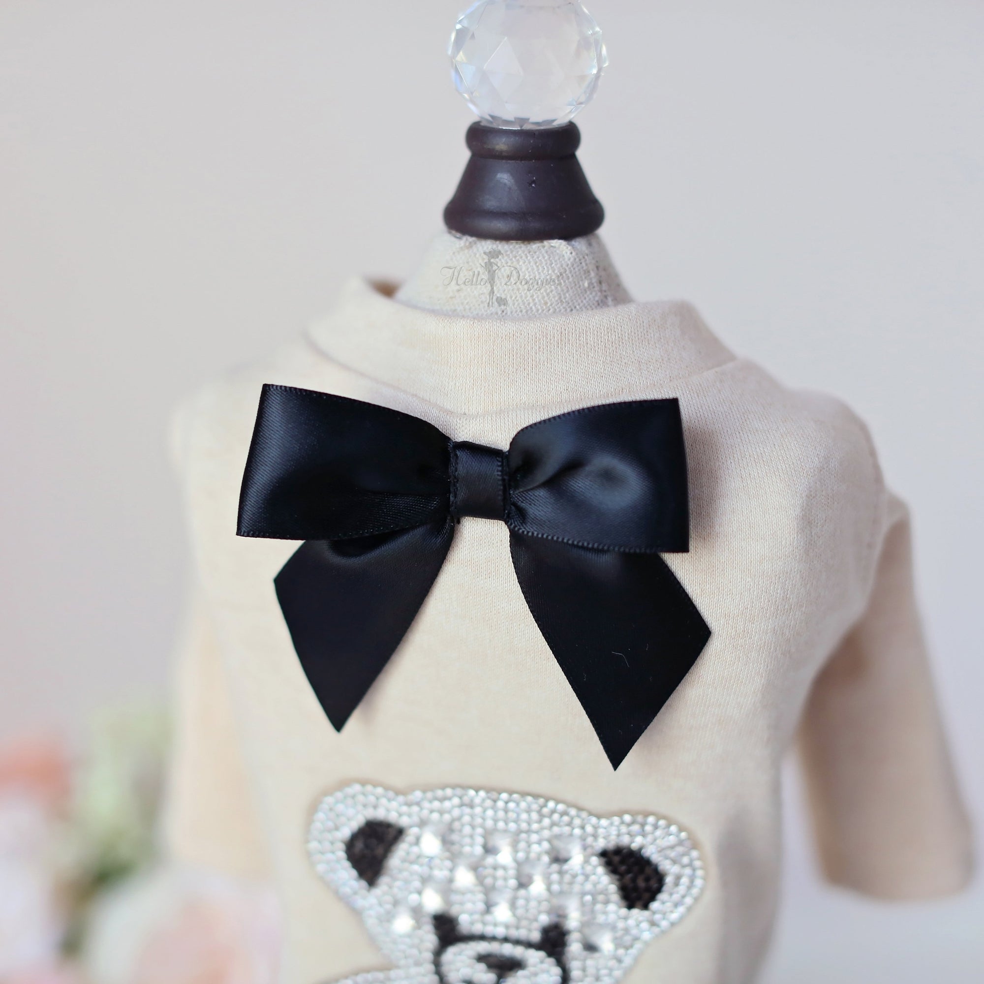 Hello Doggie Teddy Satin Dog Shirt