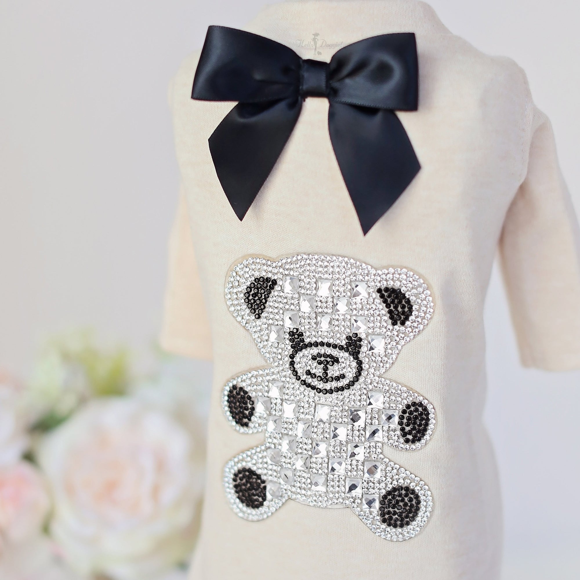 Hello Doggie Teddy Satin Dog Shirt