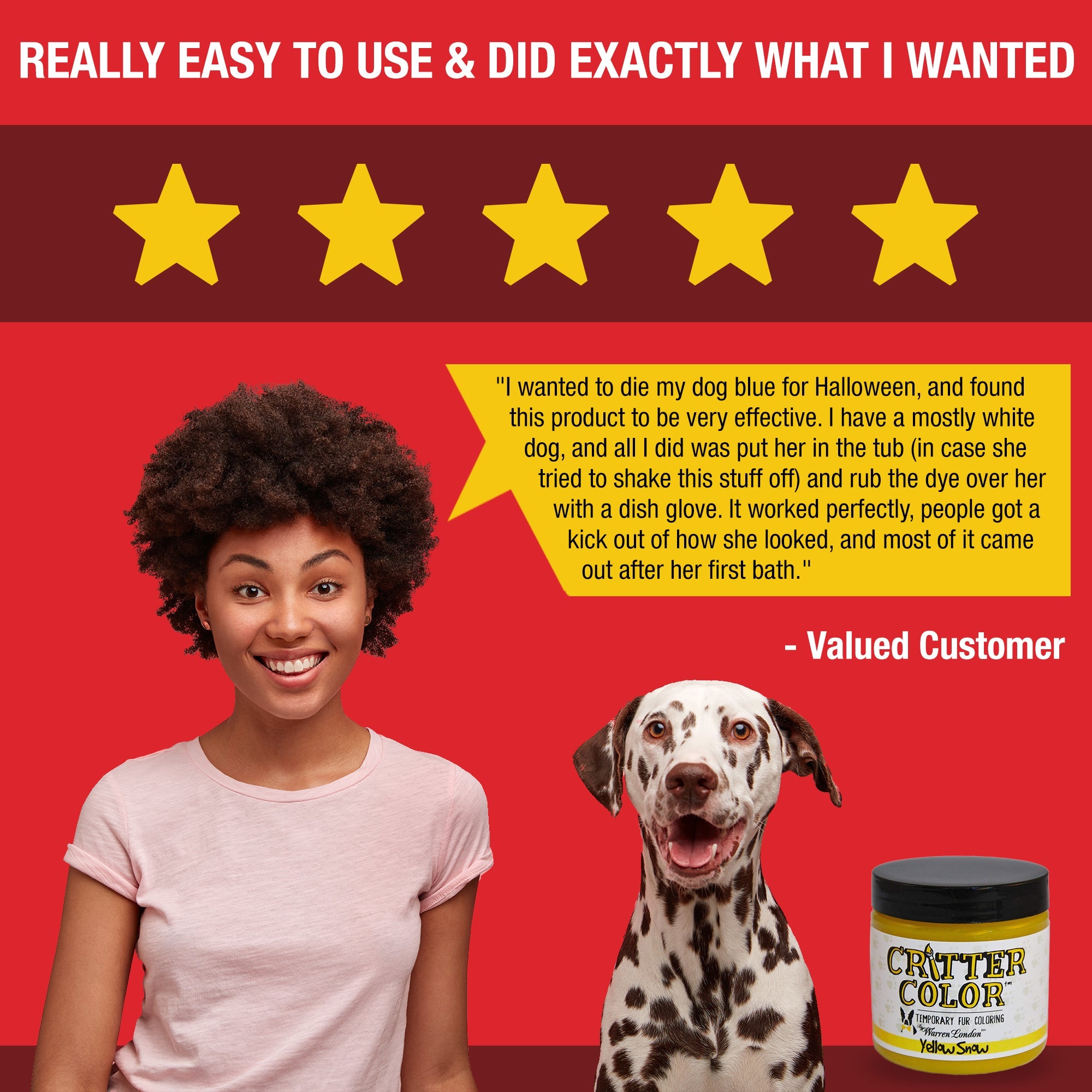 Critter Color - Temporary Pet Fur Coloring/Dog Dye