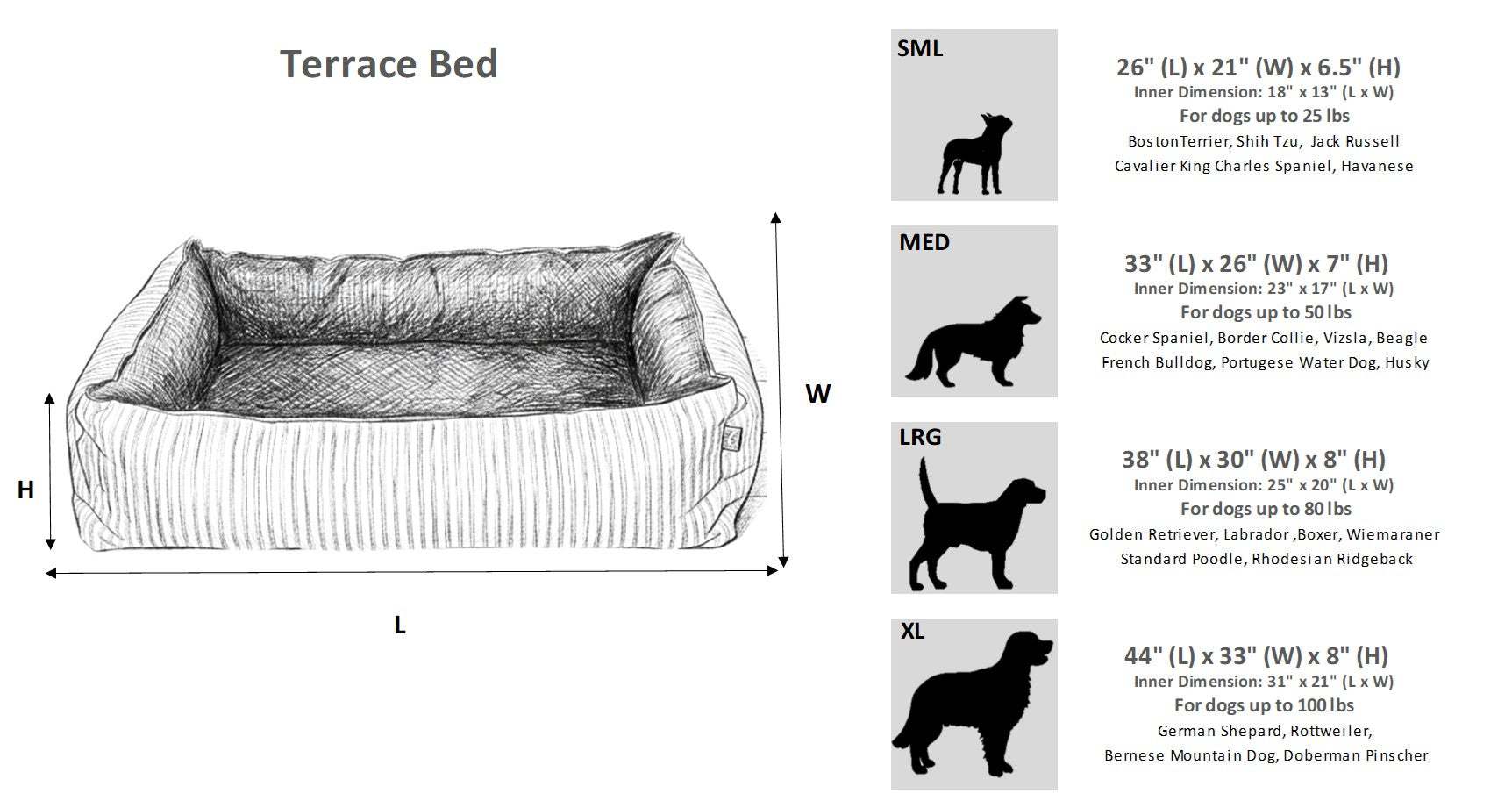 Bowsers Terrace Orthopedic Indoor-Outdoor Dog Bed