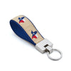 Up Country Texas - Navy Cast Brass Key Ring