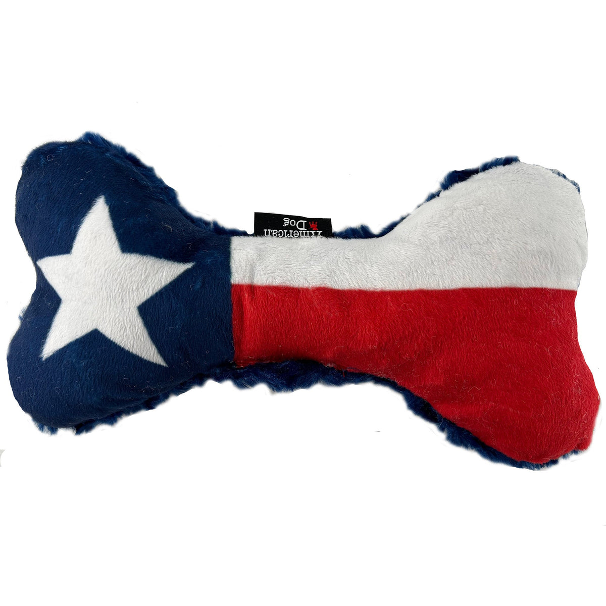 Texas Flag Fleece Bone Dog Toy