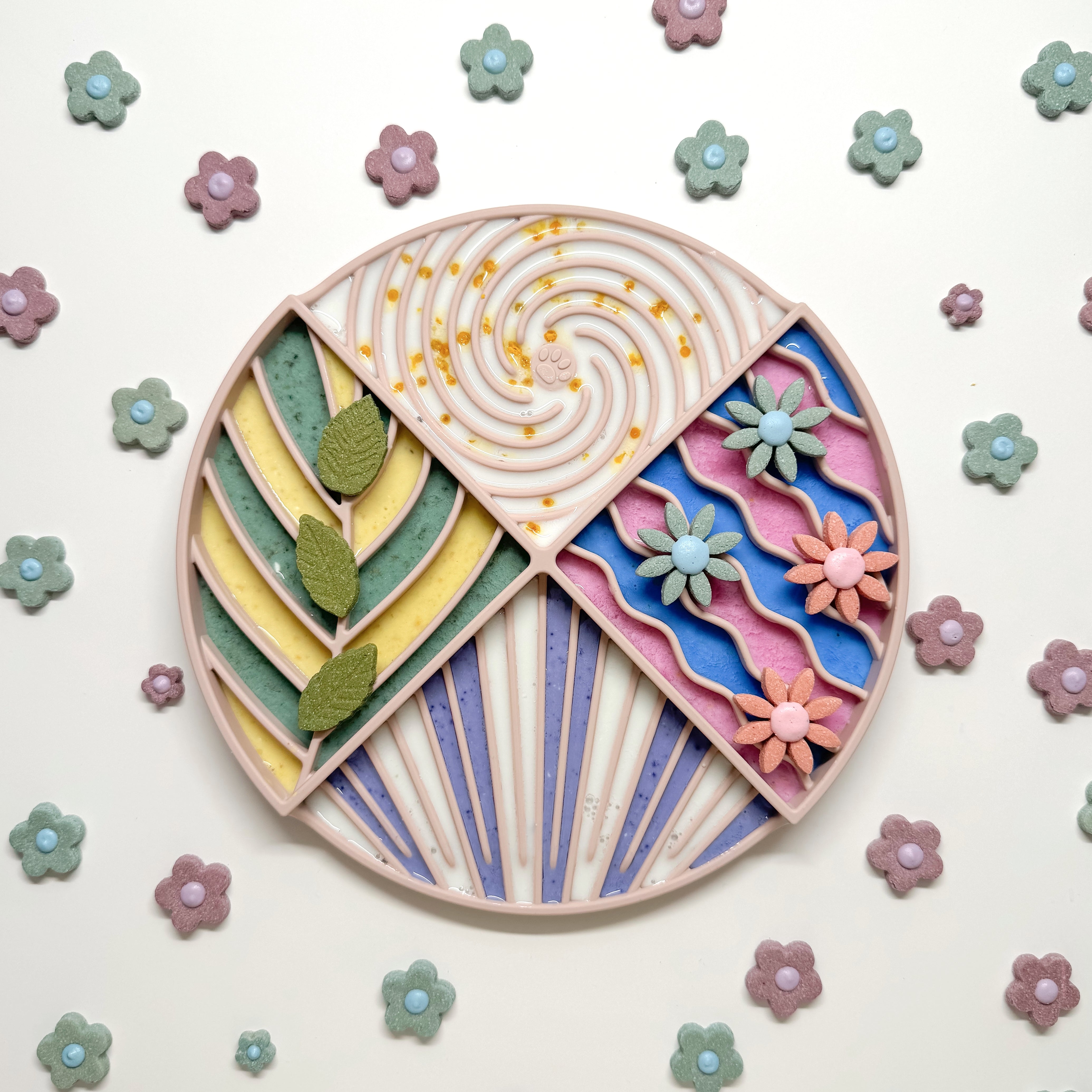 Lick Mat Circle - Does your fur child have boundless energy? You dont know how to entertain him on rainy days or when youre not at home? W. Fast shipping from H