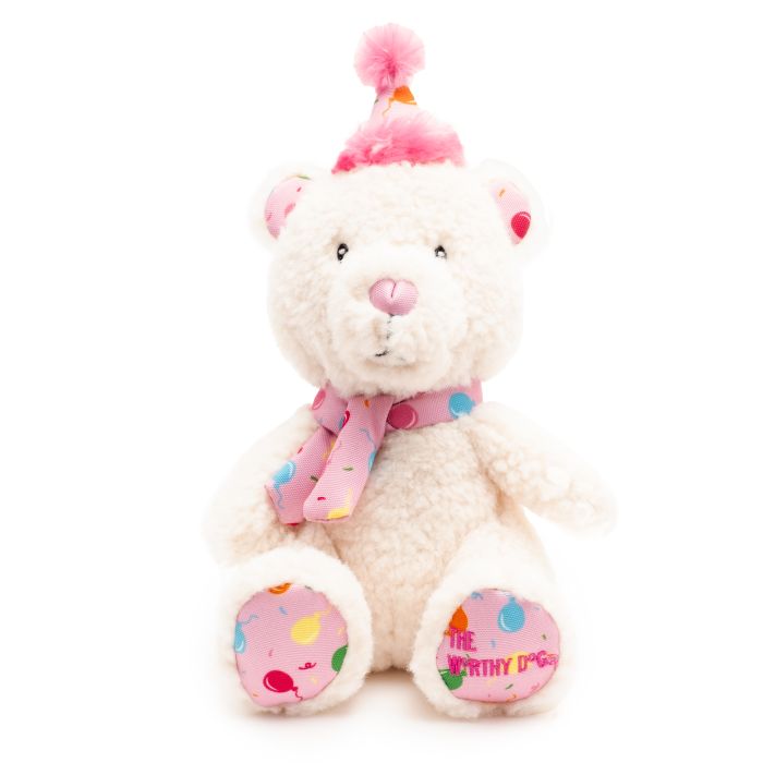 Birthday Bear Toy-Pink
