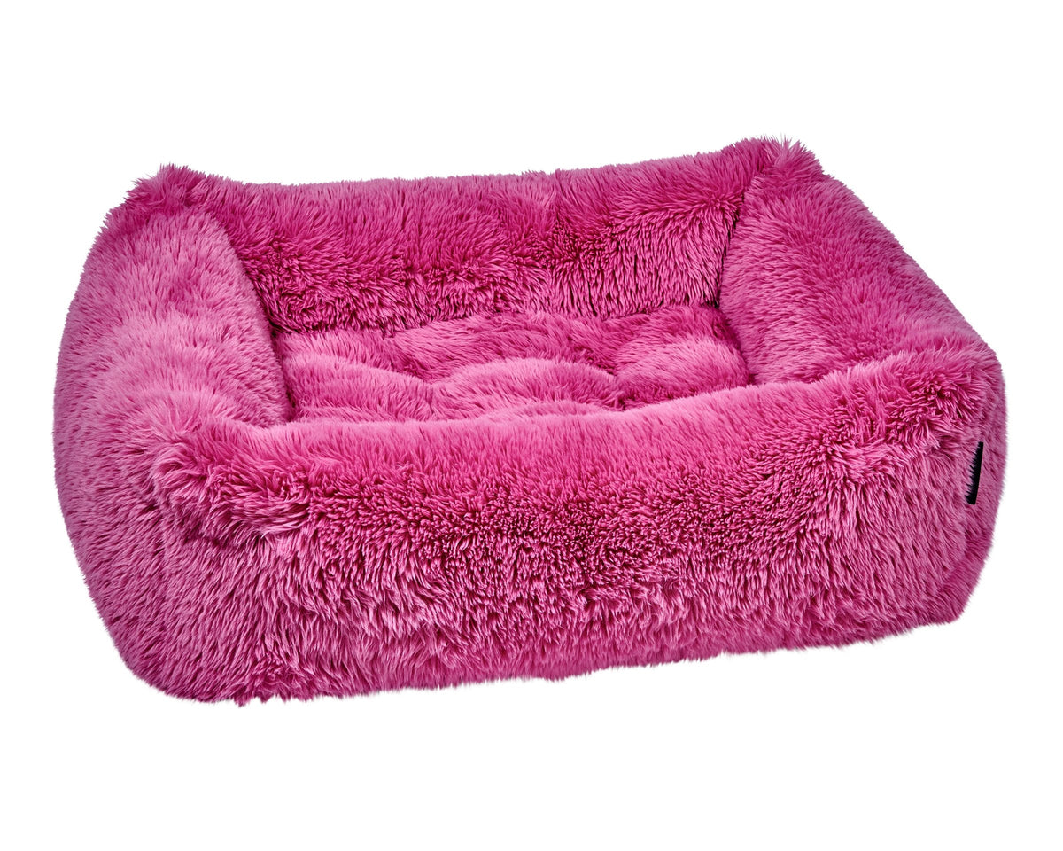 Bowsers The Franklin Faux Fur Orthopedic Dog Bed - Supportive Joint-Relief Comfort