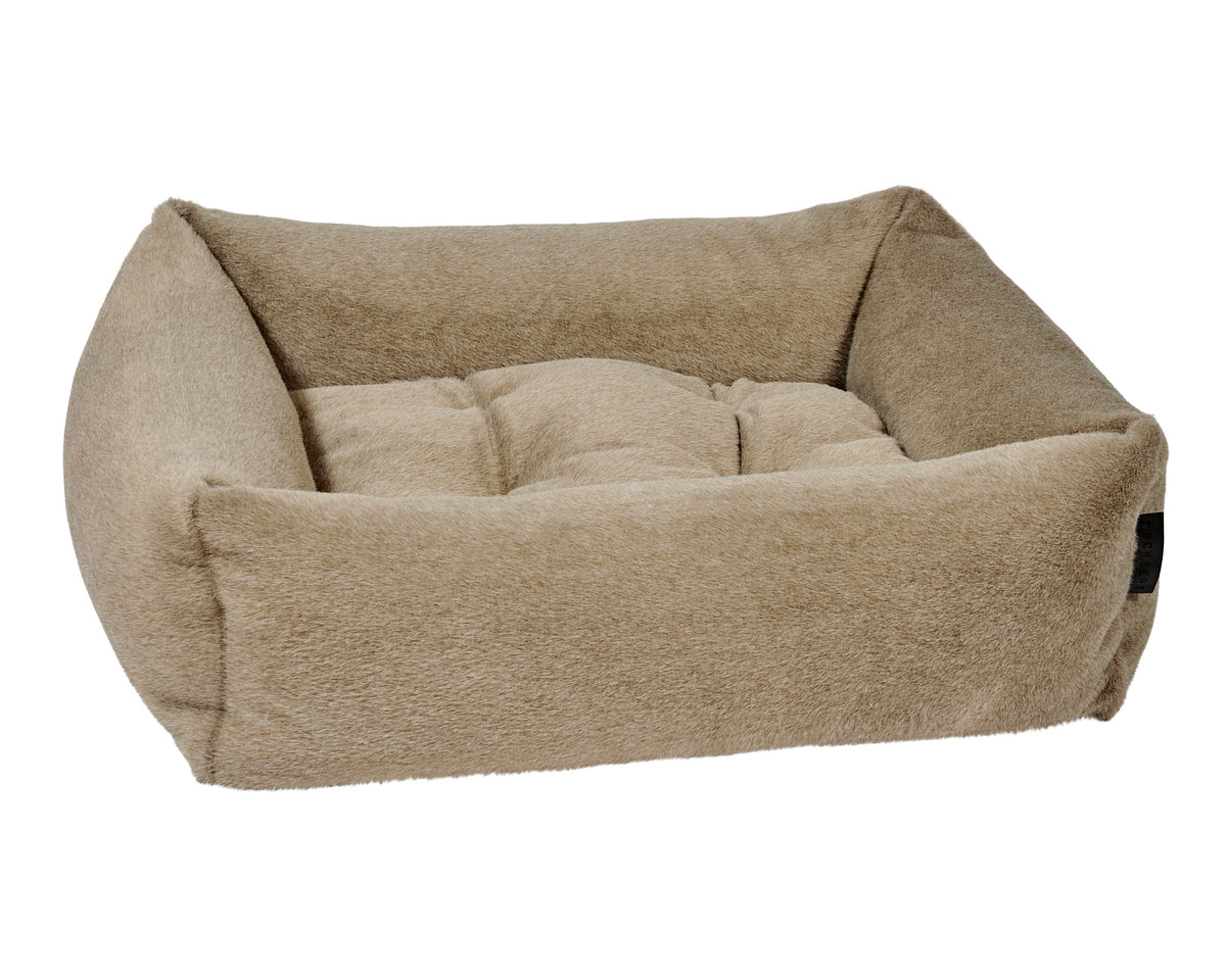 Bowsers The Franklin Faux Fur Orthopedic Dog Bed - Supportive Joint-Relief Comfort