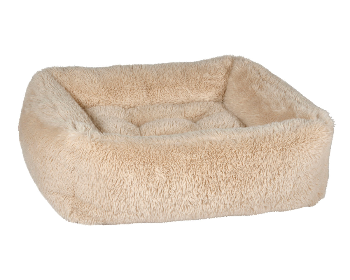 Bowsers The Franklin Faux Fur Orthopedic Dog Bed - Supportive Joint-Relief Comfort