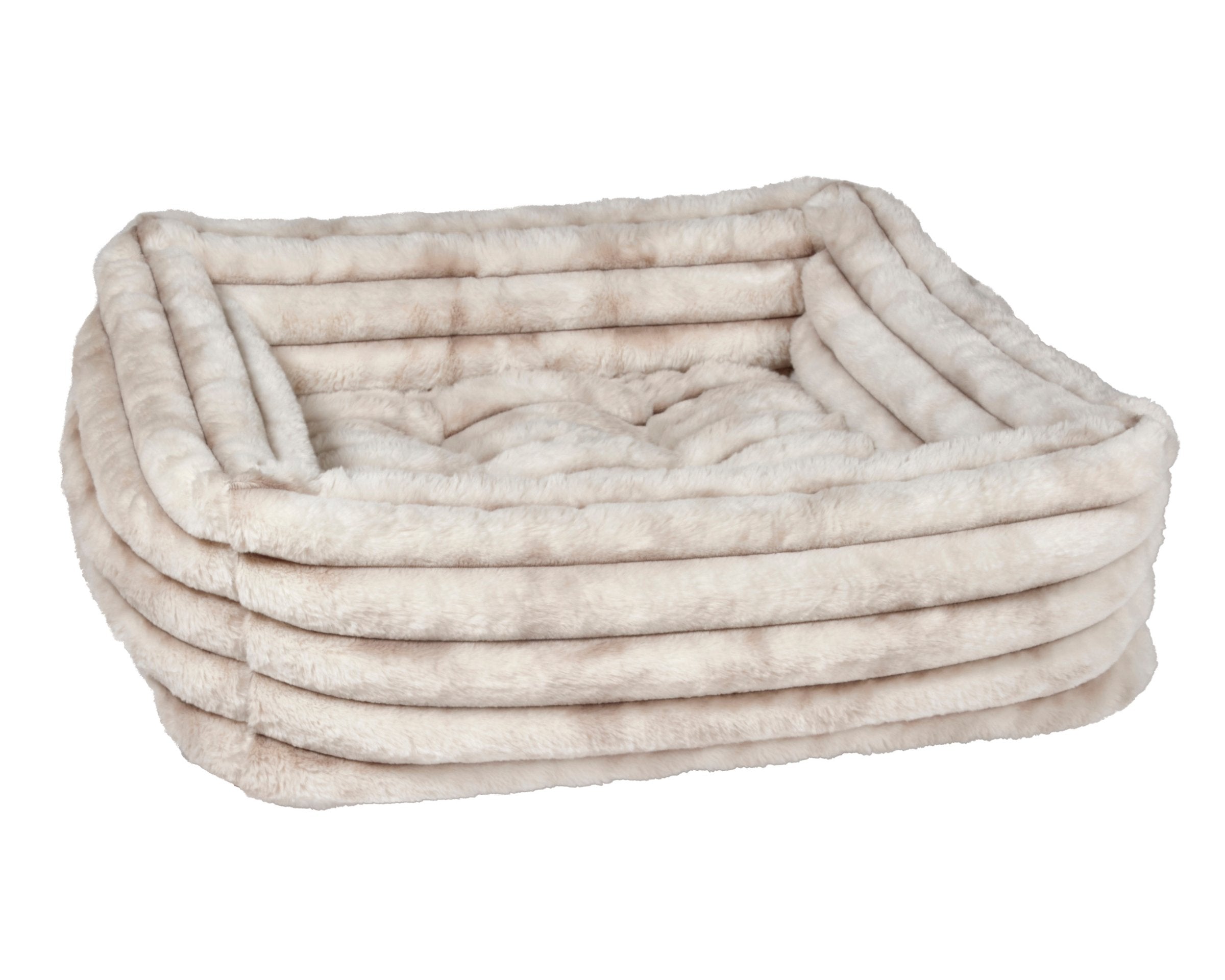 Bowsers The Franklin Faux Fur Orthopedic Dog Bed – Supportive Joint-Relief Comfort