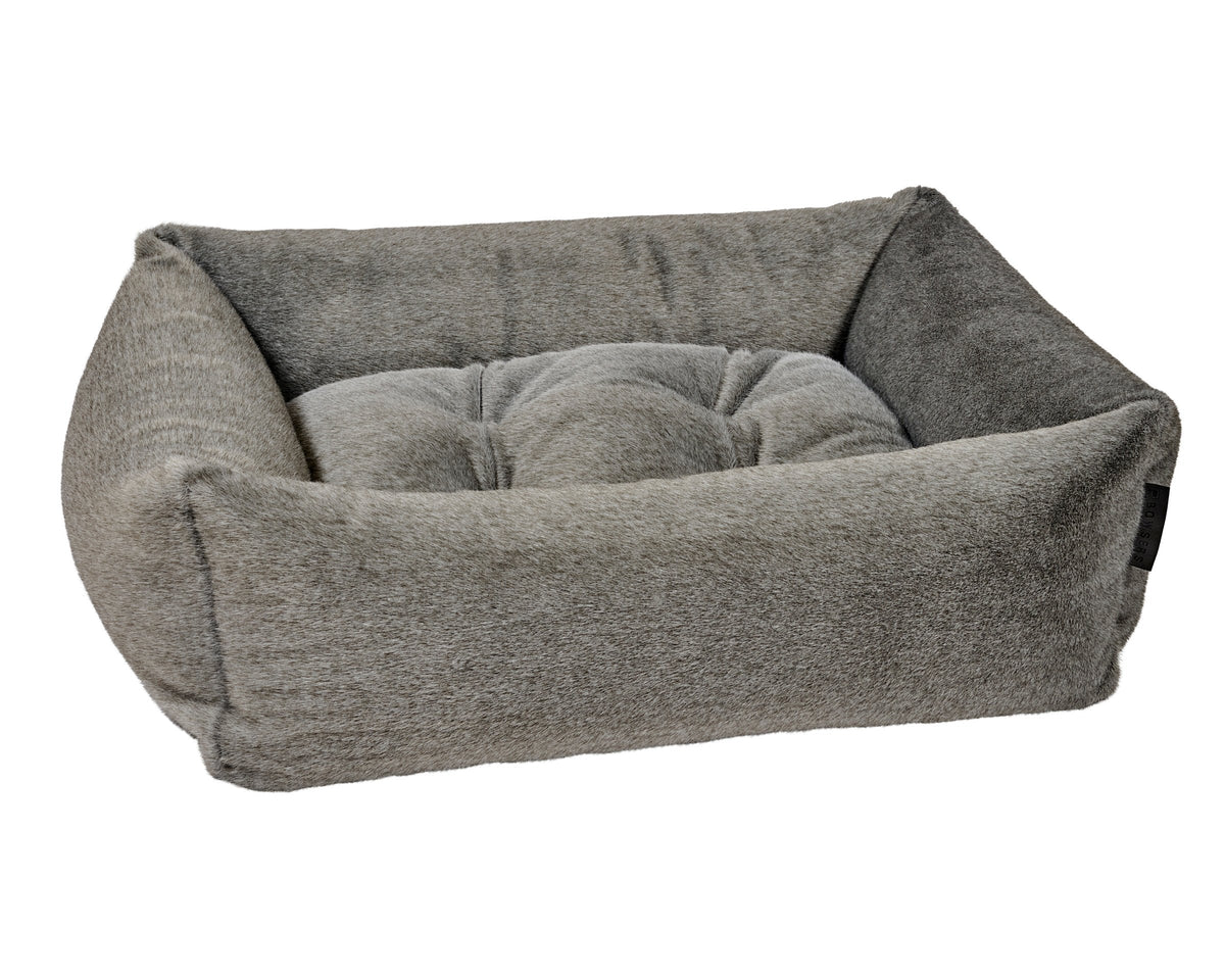 Bowsers The Franklin Faux Fur Orthopedic Dog Bed - Supportive Joint-Relief Comfort
