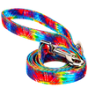 Tie Dye Dog Leash by EcoBark - Padded Comfort Grip Leash - 4ft, 5ft, and 6ft Leash for Small and Medium Dogs