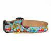 Up Country To the Orchard Wide Cast Brass Dog Collar