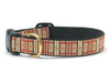 Up Country Plaid Cast Brass Dog Collar