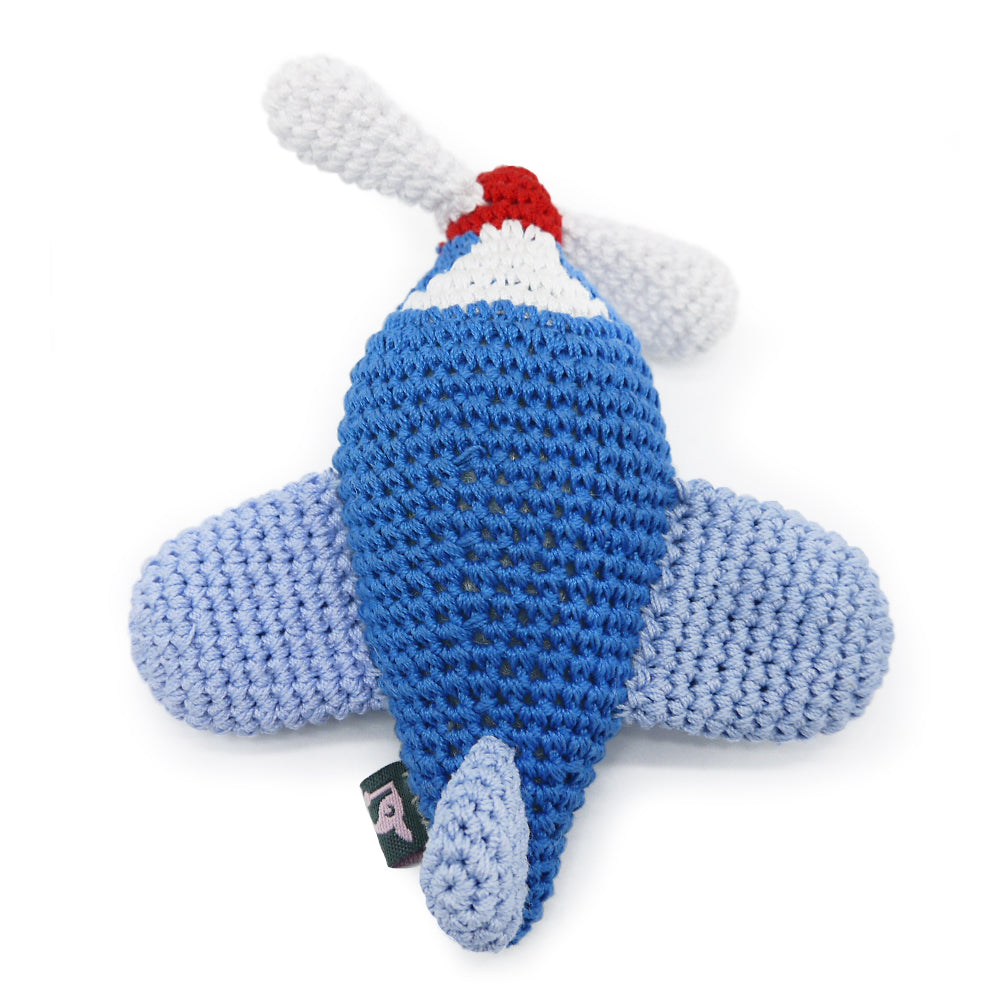DOGO Airplane Crochet Dog Toy