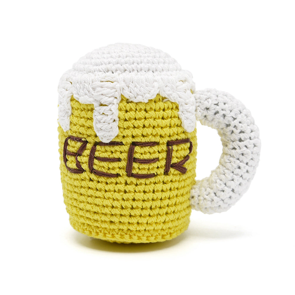 DOGO Beer Mug Crochet Dog Toy