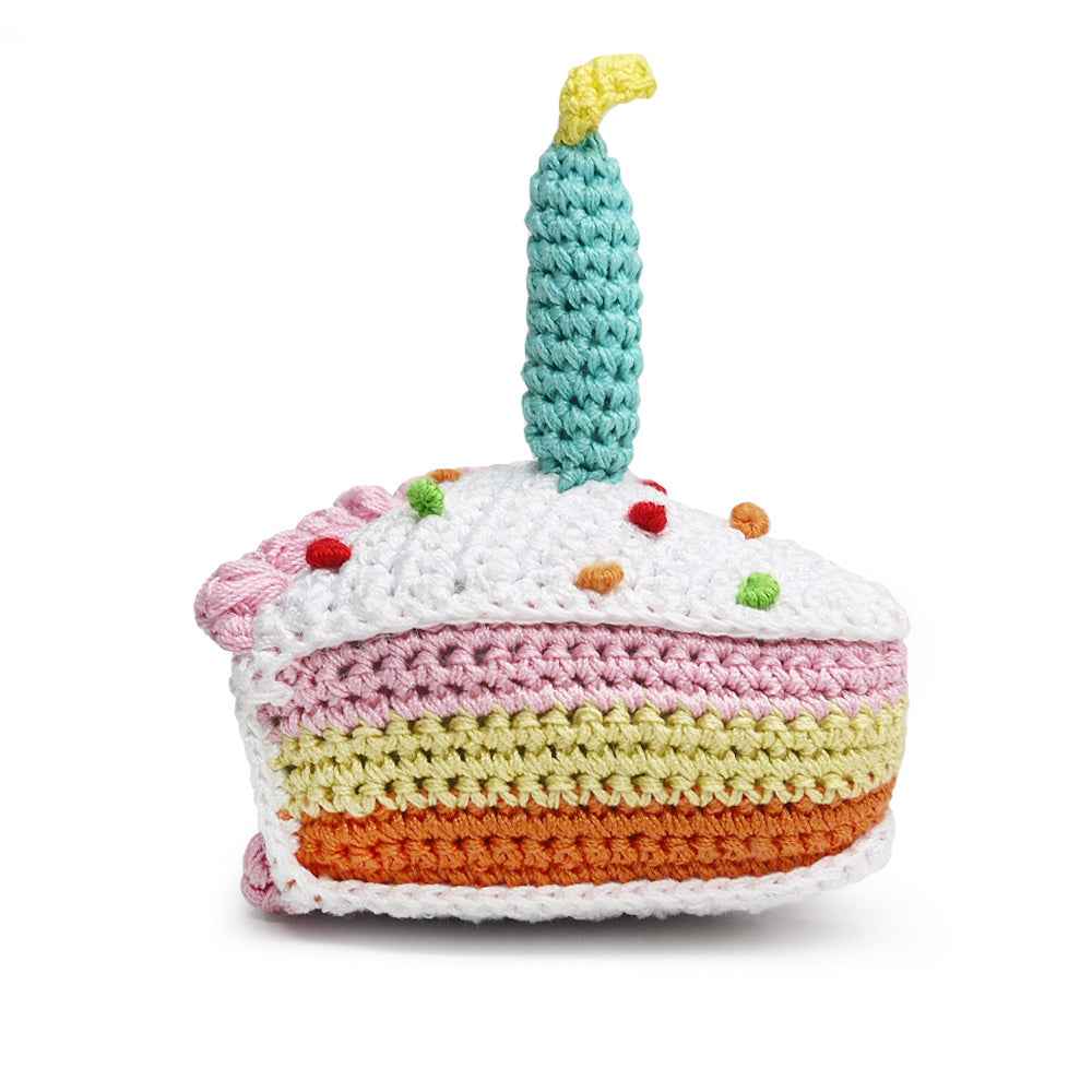 DOGO Birthday Cake Crochet Dog Toy