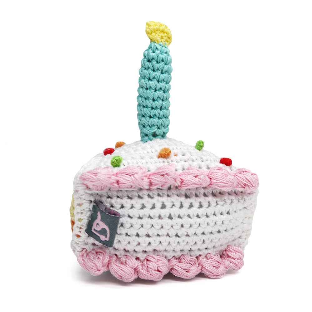 DOGO Birthday Cake Crochet Dog Toy
