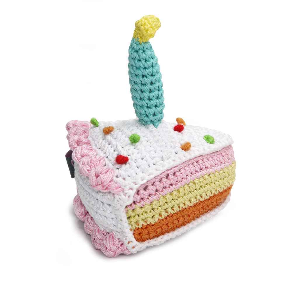 DOGO Birthday Cake Crochet Dog Toy