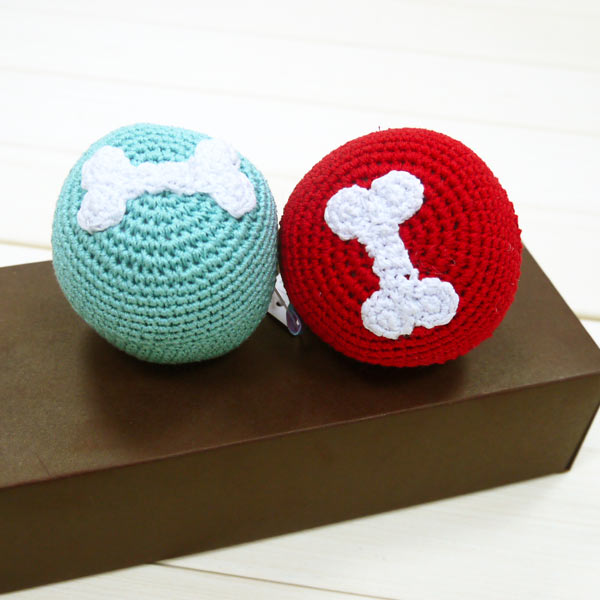 DOGO Bone Ball Crochet Dog Toy